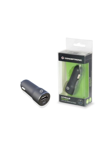 Conceptronic ALTHEA03B Caricabatterie per dispositivi mobili Nero Auto