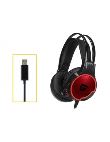 Conceptronic ATHAN U1 Auricolare Cablato A Padiglione Giocare USB tipo A Nero