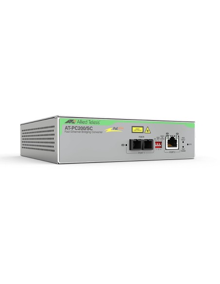 Allied Telesis AT-PC200 SC-60 convertitore multimediale di rete 100 Mbit s 1310 nm Modalità multipla Grigio