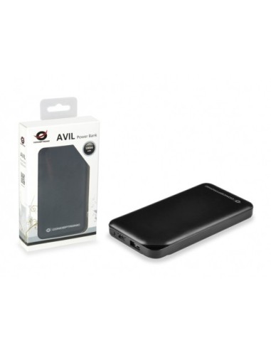 Conceptronic AVIL01B batteria portatile Polimeri di litio (LiPo) 10000 mAh Nero