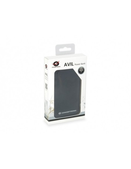 Conceptronic AVIL01B batteria portatile Polimeri di litio (LiPo) 10000 mAh Nero