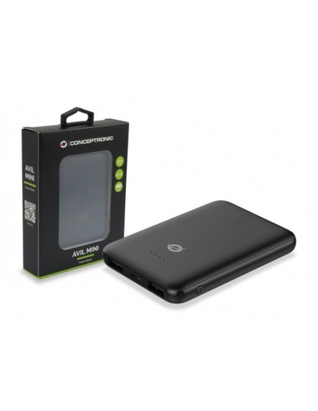 Conceptronic AVIL04B batteria portatile Polimeri di litio (LiPo) 5000 mAh Nero