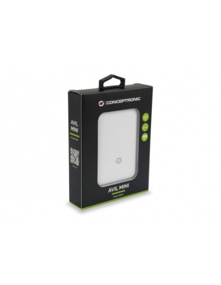 Conceptronic AVIL04W batteria portatile Polimeri di litio (LiPo) 5000 mAh Bianco