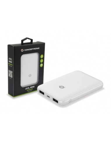 Conceptronic AVIL04W batteria portatile Polimeri di litio (LiPo) 5000 mAh Bianco