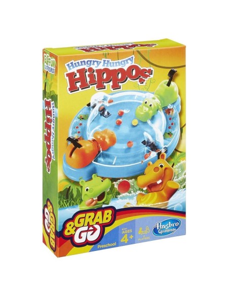 Hasbro Elefun & Friends Hungry Hungry Hippos Grab & Go Gioco da tavolo Fine motor skill (dexterity)