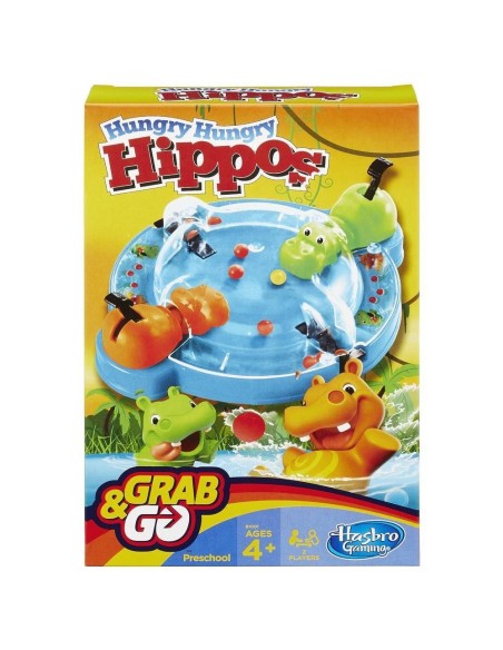 Hasbro Elefun & Friends Hungry Hungry Hippos Grab & Go Gioco da tavolo Fine motor skill (dexterity)