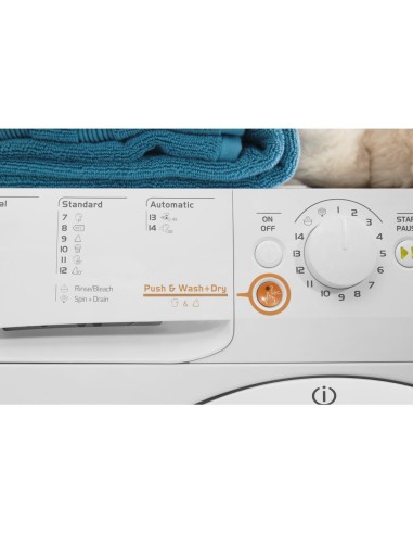 Indesit BI WDIL 75125 EU lavasciuga Da incasso Caricamento frontale Bianco