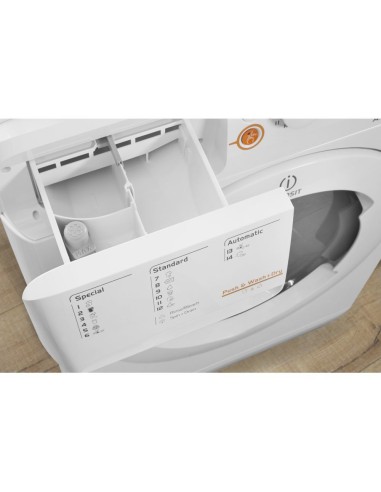 Indesit BI WDIL 75125 EU lavasciuga Da incasso Caricamento frontale Bianco