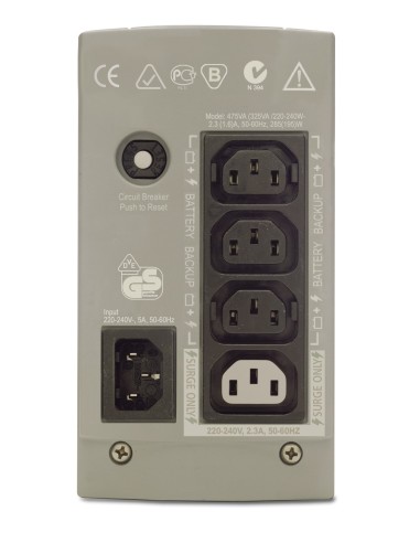 APC Back-UPS CS 325 w o SW 0,325 kVA 210 W