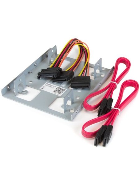 StarTech.com Staffa per doppio HDD da 2,5" a 3,5” per dischi rigidi SATA - Staffa per 2 dischi da 2,5" a 3,5” per montaggio in