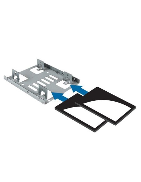 StarTech.com Staffa per doppio HDD da 2,5" a 3,5” per dischi rigidi SATA - Staffa per 2 dischi da 2,5" a 3,5” per montaggio in