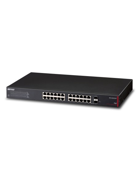 Buffalo BS-GS2024P switch di rete Gestito L2 L3 Gigabit Ethernet (10 100 1000) Supporto Power over Ethernet (PoE) 1U Nero
