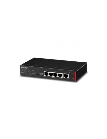 Buffalo BS-GU2005P switch di rete Non gestito Gigabit Ethernet (10 100 1000) Supporto Power over Ethernet (PoE) Nero
