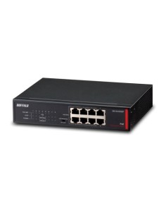 Buffalo BS-GU2008P Non gestito L2 Gigabit Ethernet (10 100 1000) Nero