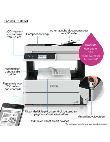 Epson EcoTank Stampante monocromatica ET-M3170