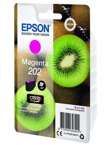 Epson Kiwi Singlepack Magenta 202 Claria Premium Ink