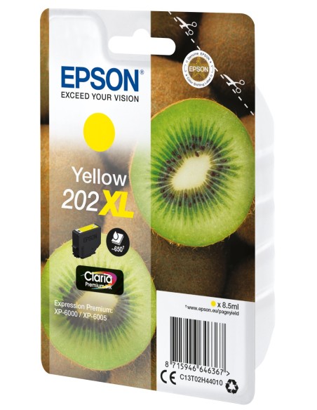 Epson Kiwi Singlepack Yellow 202XL Claria Premium Ink
