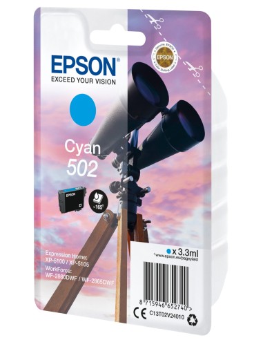 Epson Singlepack Cyan 502 Ink