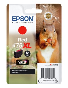 Epson Squirrel Singlepack Red 478XL Claria Photo HD Ink 2