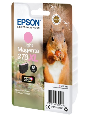 Epson Squirrel Singlepack Light Magenta 378XL Claria Photo HD Ink