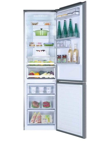 Haier C3FE737CGJE frigorifero con congelatore Libera installazione 365 L Argento
