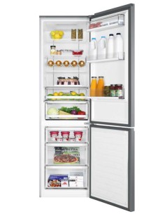 Haier 2D 60 Serie 5 C3FE837CGJ frigorifero con congelatore Libera installazione 377 L D Titanio, Argento 2