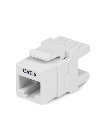 StarTech.com Jack Keystone Cat 6 180° - Jack a parete Cat6 Ethernet RJ45 bianco - Tipo 110