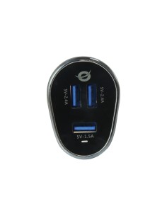 Conceptronic CARDEN06B Caricabatterie per dispositivi mobili Nero Auto 2