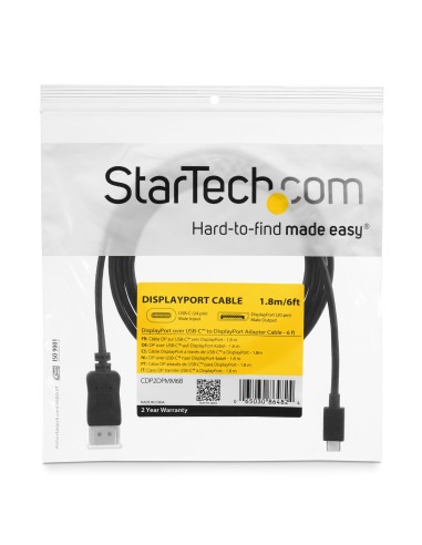 StarTech.com Cavo Adattatore USB-C a DisplayPort da 1,8m - 4k 60hz
