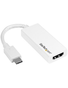 StarTech.com Adattatore video USB-C a HDMI - M F - Ultra HD 4K - Bianco