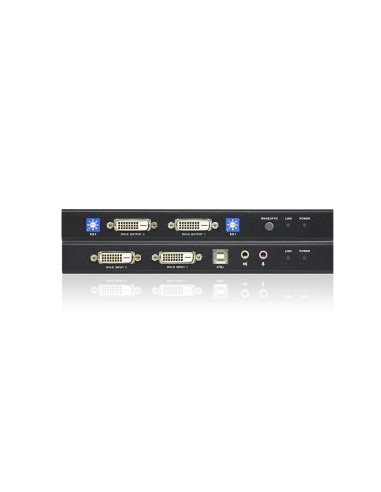ATEN Extender KVM USB DVI Dual View Cat 5 (1024 x 768 a 60 m)