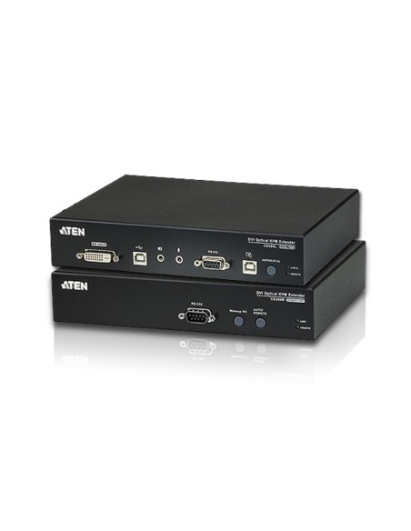 ATEN Extender KVM USB DVI Optical (1920 x 1200 a 20 km)