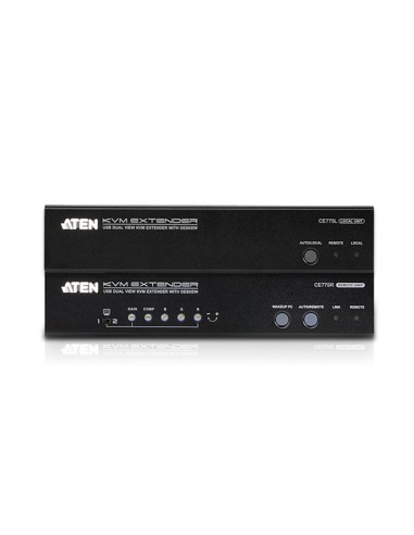 ATEN CE775 moltiplicatore AV Trasmettitore e ricevitore AV Nero