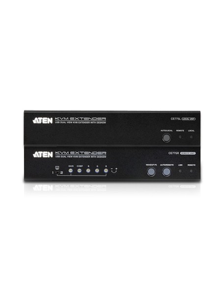 ATEN CE775 moltiplicatore AV Trasmettitore e ricevitore AV Nero