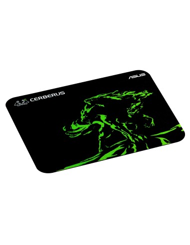 ASUS Cerberus Mat Mini Tappetino per mouse per gioco da computer Nero, Verde
