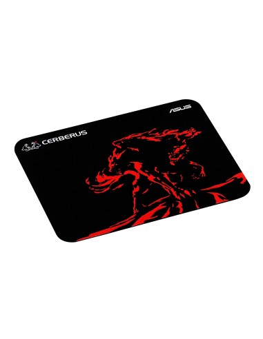 ASUS Cerberus Mat Mini Tappetino per mouse per gioco da computer Nero, Rosso