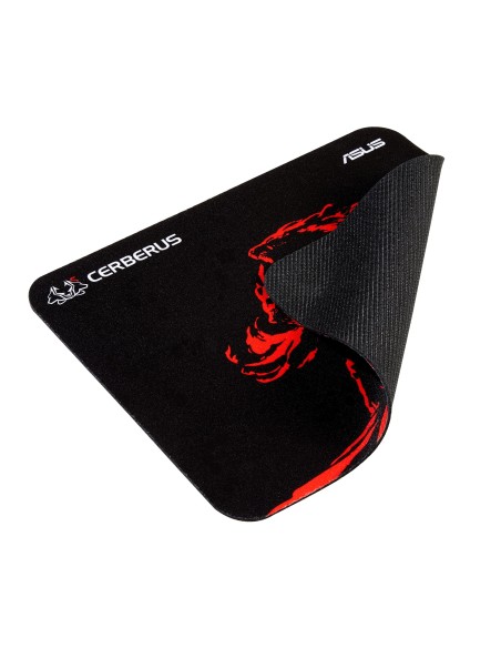 ASUS Cerberus Mat Mini Tappetino per mouse per gioco da computer Nero, Rosso