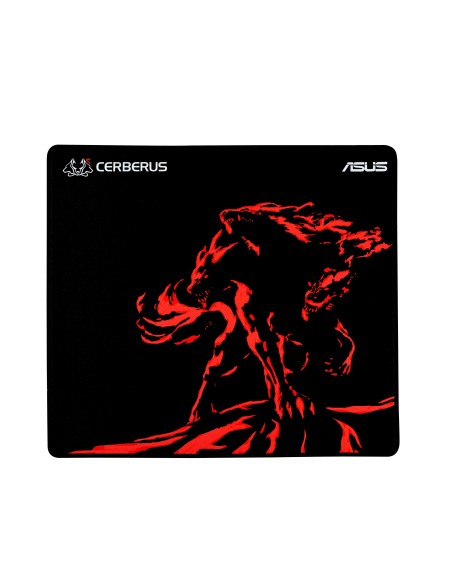 ASUS Cerberus Mat Plus Tappetino per mouse per gioco da computer Nero, Rosso