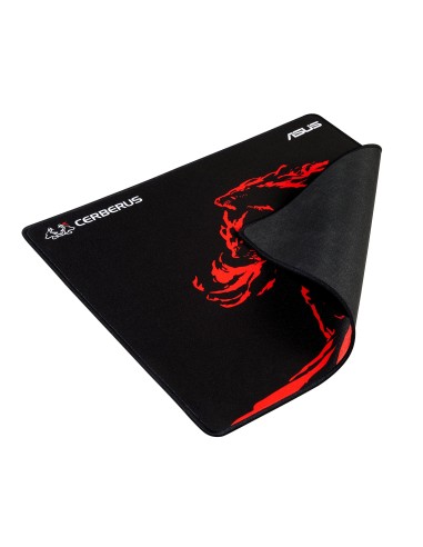 ASUS Cerberus Mat Plus Tappetino per mouse per gioco da computer Nero, Rosso