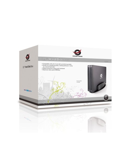 Conceptronic CHD3SU contenitore di unità di archiviazione Box esterno HDD Nero 3.5"