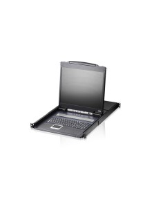 ATEN Switch KVM LCD a binario singolo PS 2-USB VGA a 8 porte