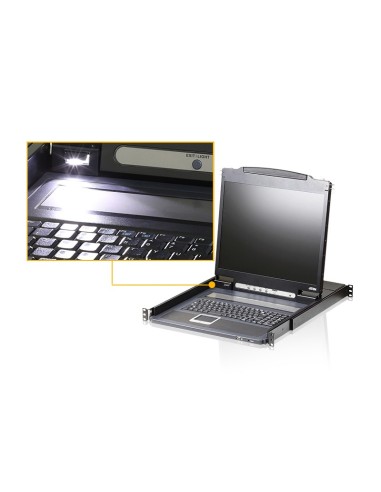 ATEN Console LCD a singolo binario leggera (PS 2-USB, VGA)