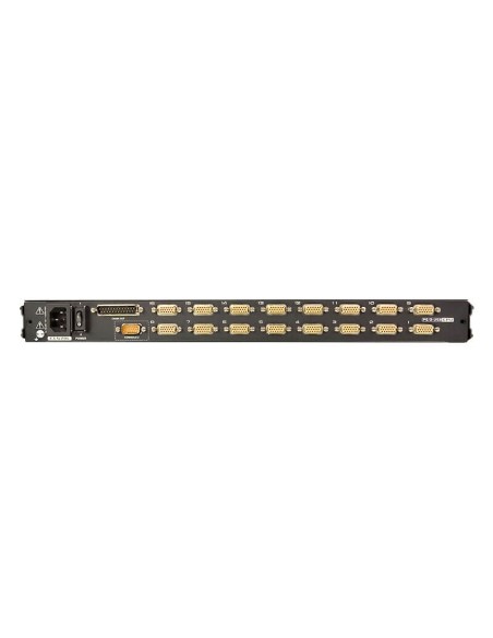 ATEN Switch KVM LCD a binario singolo PS 2-USB VGA a 16 porte