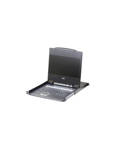 ATEN CL6700MW-ATA-1G console a rack 43,9 cm (17.3") 1920 x 1080 Pixel Metallo Nero 1U