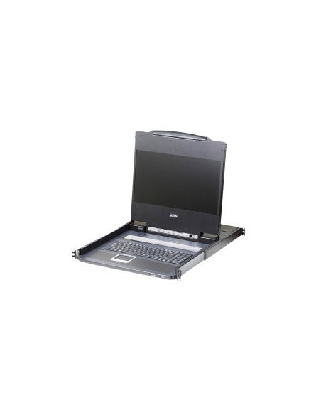 ATEN CL6700MW-ATA-1G console a rack 43,9 cm (17.3") 1920 x 1080 Pixel Metallo Nero 1U