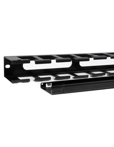 StarTech.com Pannello Gestione Cavi Orizzontale per armadi rack 1U con canalina passacavi a denti e copertura