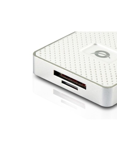 Conceptronic CMULTIRWU3 lettore di schede USB 3.2 Gen 1 (3.1 Gen 1) Argento, Bianco