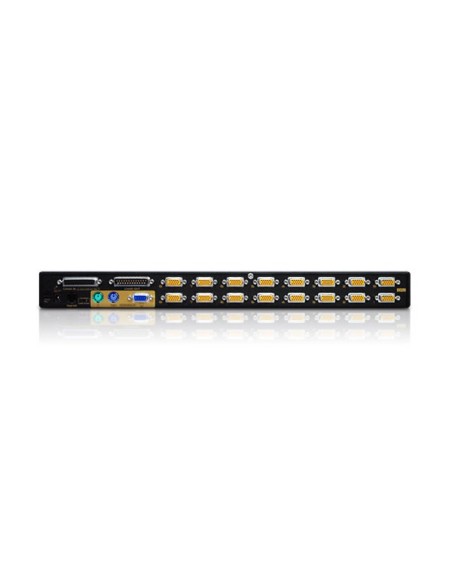 Aten CS1216A-AT-G switch per keyboard-video-mouse (kvm) Montaggio rack Nero