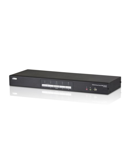 ATEN Switch KVMP™ schermo doppio audio USB DVI Dual Link a 4 porte