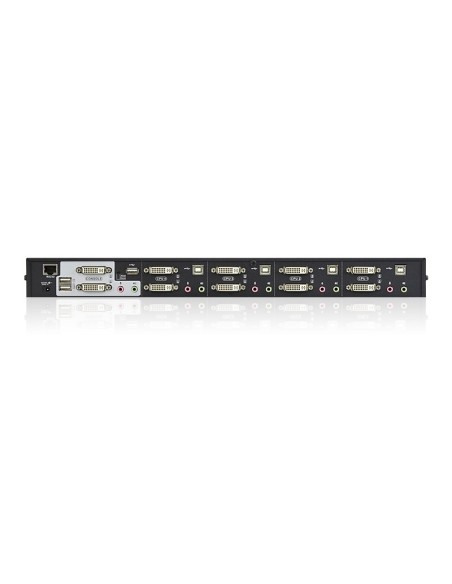 ATEN Switch KVMP™ schermo doppio audio USB DVI Dual Link a 4 porte